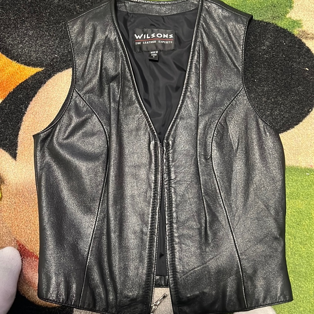 Leather vest